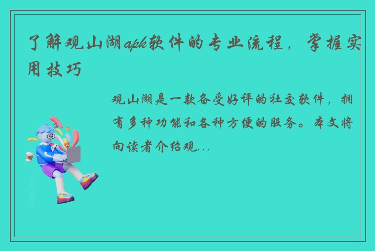 了解观山湖apk软件的专业流程，掌握实用技巧